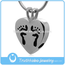 Stainless Steel Cremation Keepsake Urn Pendant Necklace